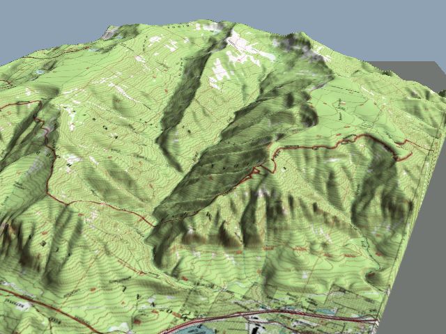 3D map of Wooly Horn Ridge